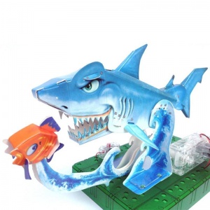 Конструктор пластиковый NDPlay 3D Электронный Акула