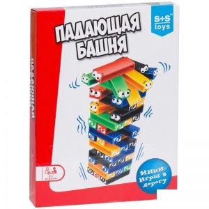 Игра настольная мини S+S toys "Падающая башня", картонная коробка (200251046)