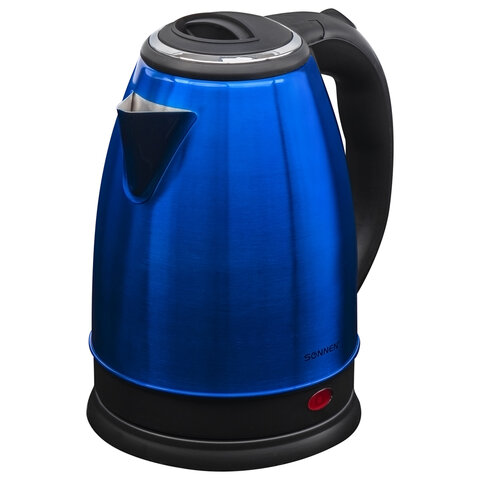 Чайник электрический Sonnen KT-118B, 1500Вт, синий (452927)