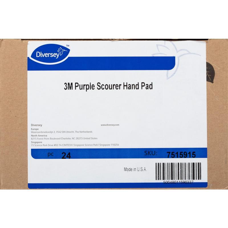 Губка полимерная Taski 3M Purple Scourer Hand Pad (102x133x13мм) набор 24шт.