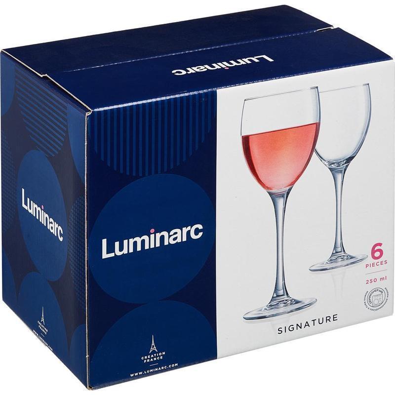 Набор фужеров для вина Luminarc Attribute, стекло, 250мл, 6шт. (H8168)
