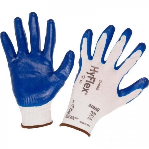 Перчатки защитные нейлоновые Ansell "Хайфлекс", с нитриловым покрытием, размер 10 (XL), 1 пара