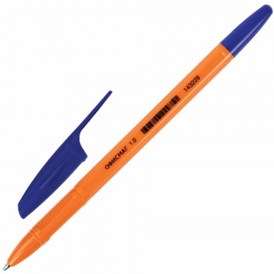 Ручка шариковая Офисмаг X-333 Orange (0.5мм, синий цвет чернил, корпус оранжевый) 100шт. (BP229)