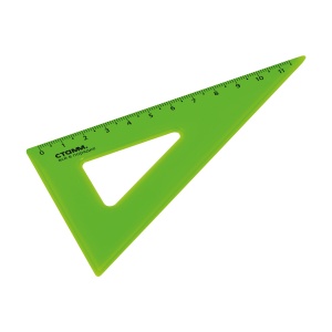Треугольник 30°, 11см Стамм, прозрачный, неоновые цвета, 20шт. (ТК-30494)