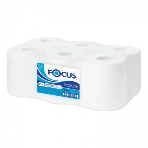 Бумага туалетная для диспенсера 2-слойная Focus Mini Jumbo, 170м, 12 рул/уп (5036904)