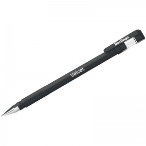 Ручка гелевая Berlingo Velvet (0.4мм, черный, прорезиненый корпус) 12шт. (CGp_50125)