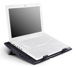 Подставка для ноутбука Deepcool Wind Pal FS, 17", 2 вентилятора, черная (WINDPALFS)