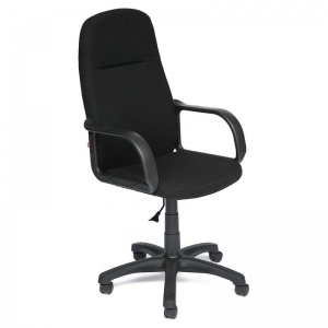 Кресло руководителя Leader, ткань черная, пластик
