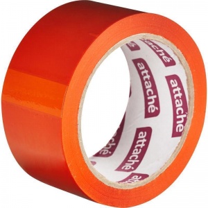 Клейкая лента (скотч) упаковочная Attache (48мм х 66м, 45мкм, оранжевая) 6шт.