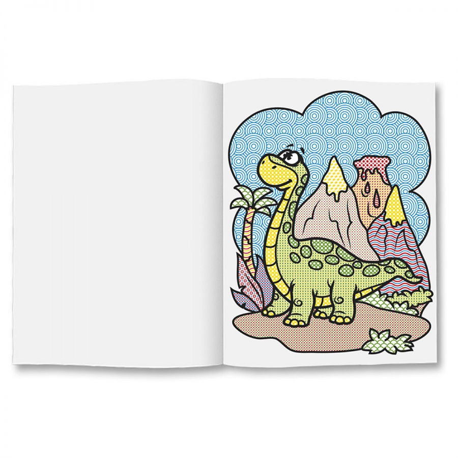 Раскраска водная Геодом &quot;Динозавры&quot;, 12 стр., 200х250мм (4660136223238)