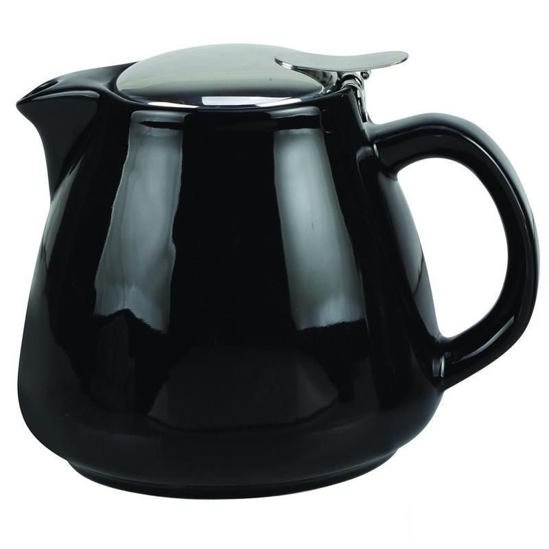 Чайник заварочный керамический Феличита, черный, 900мл (109-06028)
