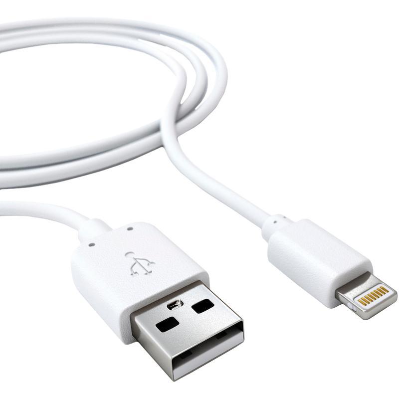 Кабель USB2.0 Red Line, USB-A - Lightning, 2м, белый (УТ000009513)