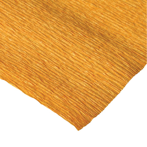 Бумага цветная крепированная Остров сокровищ, 50x250см, 110 г/кв.м, оранжевая, в рулоне, 1 лист (129149)