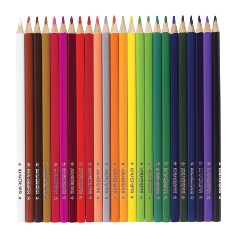 Карандаши цветные 24 цвета Юнландия &quot;Сладкие истории&quot; (L=176мм, d=3мм, 3гр) картон (181395)