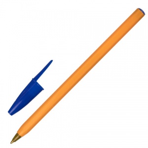 Ручка шариковая Staff Basic Orange BP-01 (0.5мм, синий цвет чернил) 100шт. (143740)