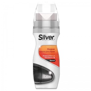 Краска для гладкой кожи Silver, черный, 75мл (LS2003-01)