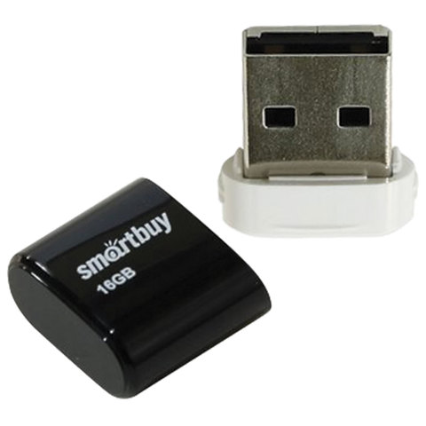 Флэш-диск USB 16Gb SmartBuy Lara, черный (SB16GBLARA-K), 210шт.