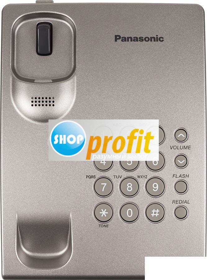 Проводной телефон Panasonic KX-TS2350RUS, серебристый (KX-TS2350RUS)