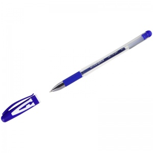 Ручка гелевая OfficeSpace A-Gel (0,5мм, синий, грип) 12шт. (GPbu_95120)