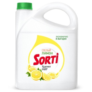Средство для мытья посуды Sorti "Лимон", 4.8кг, канистра (1659-3)