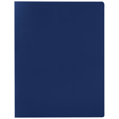 Папка файловая 80 вкладышей Staff (А4, пластик, 700мкм) синяя (225708), 4шт.