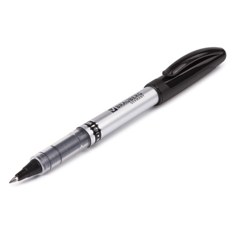 Ручка-роллер Brauberg Control (0.5мм, черный цвет чернил) (141553)