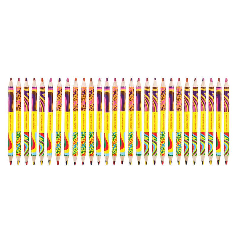 Карандаш многоцветный Мульти-Пульти &quot;Енот и радуга&quot; (d=5мм, утолщенный, двусторонний) 30шт. (CP_33725)