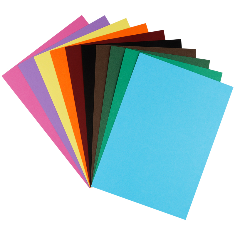 Картон цветной ArtSpace (50 листов, 10 цветов, А4, тонированный, 180 г/кв.м) (КТ10А4_37990), 10 уп.