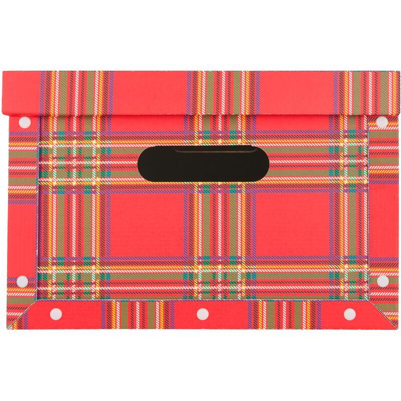 Короб архивный Attache (430х330х220мм, микрогофрокартон, с крышкой) красная