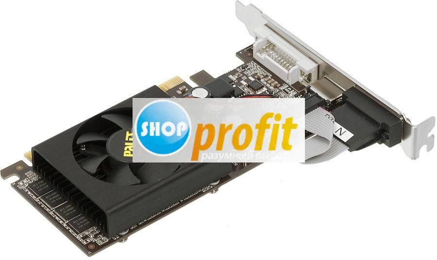 Видеокарта PCI-E 2.0 Palit GeForce GT610, NEAT6100HD06-119XF, 1Гб, DDR3, Low Profile, oem (NEAT6100HD06-119XF BULK)