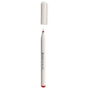 Ручка капиллярная Centropen 2811 (0.3мм, круглая) красная, 10шт. (2811/01-04)