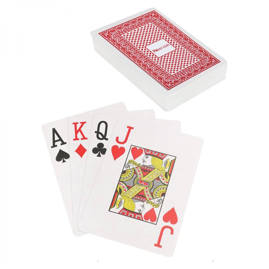 Карты игральные пластиковые &quot;Poker club&quot;, 54шт., 8,7 х 6,3см, 25мкм (ИН-4382)
