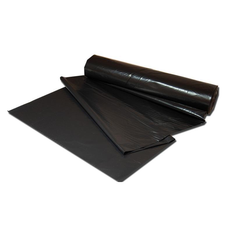 Пакеты для мусора 200л, Luscan (90x130см, 80мкм, черные) ПВД, 20шт. в рулоне