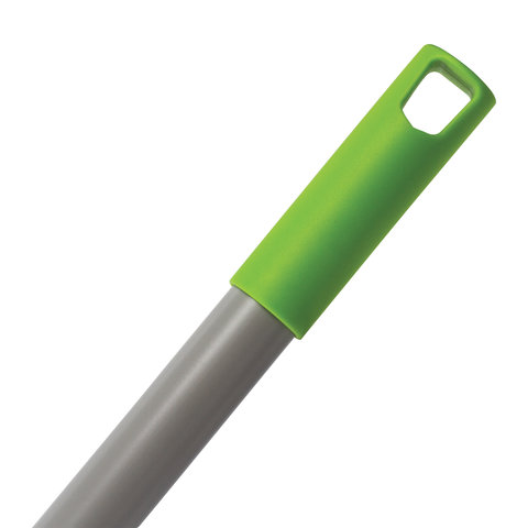 Ручка для щеток Любаша Эконом, 110см, еврорезьба, металлопластик 0,25мм (605237)