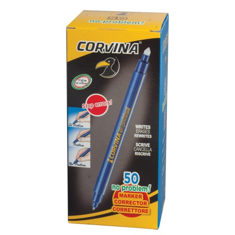 Ручка капиллярная стираемая Corvina No problem (0.5мм, синяя) 50шт. (41425)