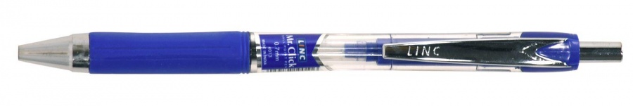 Ручка шариковая автоматическая Linc Mr. Click (0.7мм, синий цвет чернил, игольчатый наконечник) 1шт.