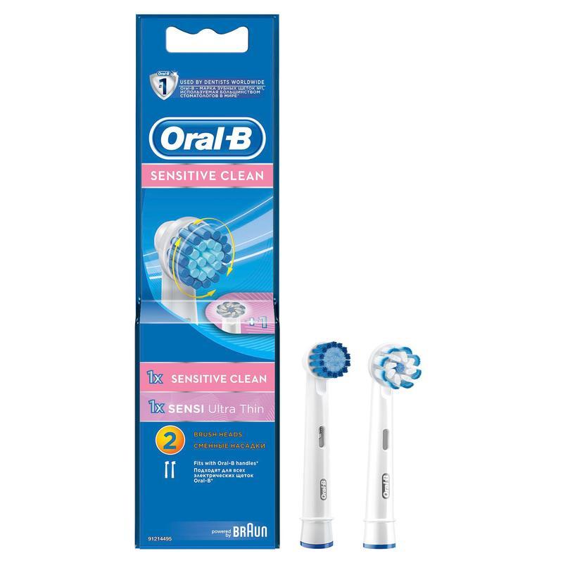 Насадка для электрических зубных щеток Oral-B Sensitive Clean EBS17, 2шт.