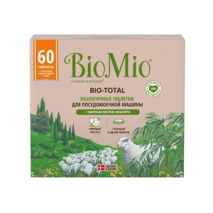Таблетки для посудомоечных машин BioMio Bio Total, 60шт.