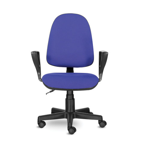 Кресло офисное Brabix &quot;Prestige Ergo MG-311&quot;, ткань черно-синяя, пластик черный