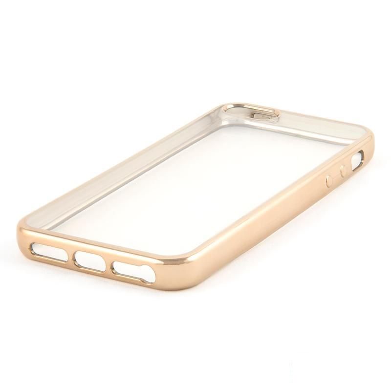 Чехол-накладка (клип-кейс) iBox Blaze для iPhone 5/5S/SE, золотистая рамка