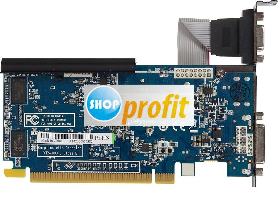 Видеокарта PCI-E 2.1 Sapphire Radeon R5 230, 11233-01-10G, 1Гб, DDR3, Low Profile, oem (11233-01-10G)