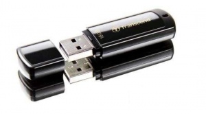 Флэш-диск USB 16Gb Transcend Jetflash 350, черный (TS16GJF350), 25шт.