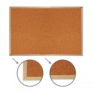 Доска пробковая Brauberg (90x60см, деревянная рамка, коричневая) (236860)