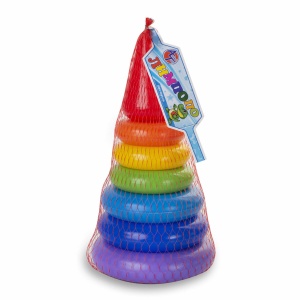 Игрушка развивающая Alex toys Пирамида маленькая, пластик, высота 25см, 2шт. (15601)