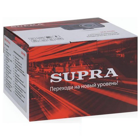 Автомобильный видеорегистратор Supra SCR-37HD, черный (SCR-37HD)