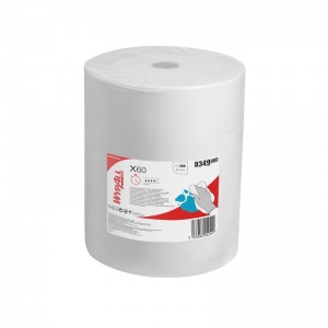 Протирочный материал листовой Kimberly-Clark Wypall X60v белый, 650 листов в упаковке