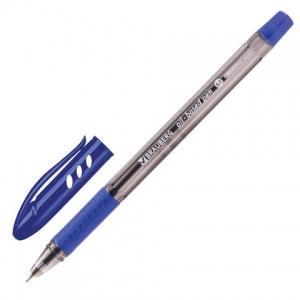 Ручка шариковая Brauberg Black Tone (0.35мм, масляная основа, синий цвет чернил, корпус тонированный) 1шт. (OBP223)