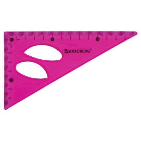 Набор чертежный средний Brauberg Flex (линейка 20см, треугольник, транспортир)