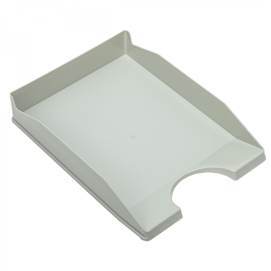 Лоток для бумаг горизонтальный Brauberg Modern, 346х254х61мм, серый, комплект 2шт., 2 уп. (238025)