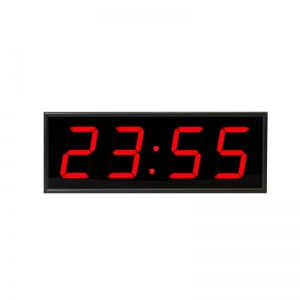 Часы настенные электронные Импульс 410-EURO-R, цвет свечения красный, 440x160x75мм